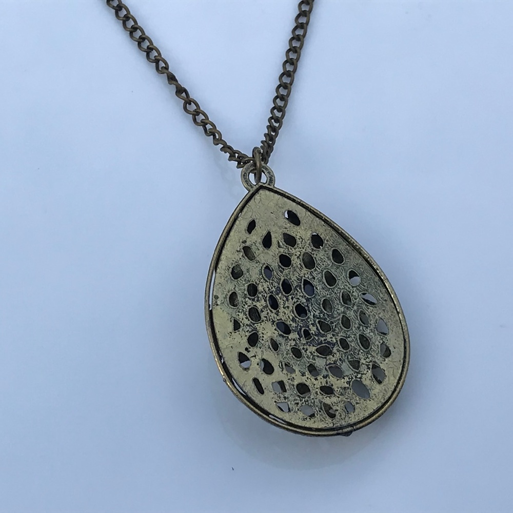 Women Necklace Fashion Jewelry Bronze/Black Tone - Picture 5 of 8